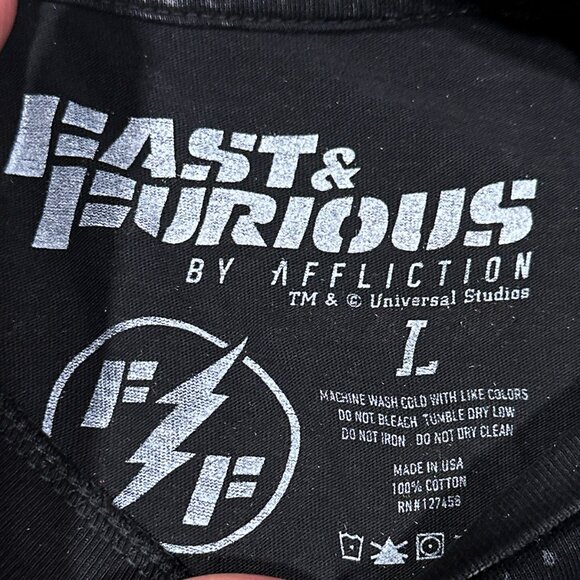 Fast And Furious By Affliction Hi-Octane American Muscle T Shirt Size L - Picture 7 of 12